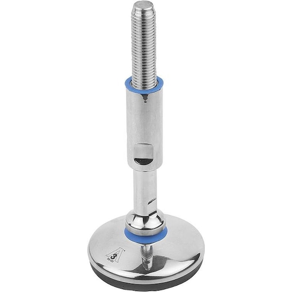Levelling Foot For Hyg. Area, Form:A M20X104, D=120, Stainless Steel